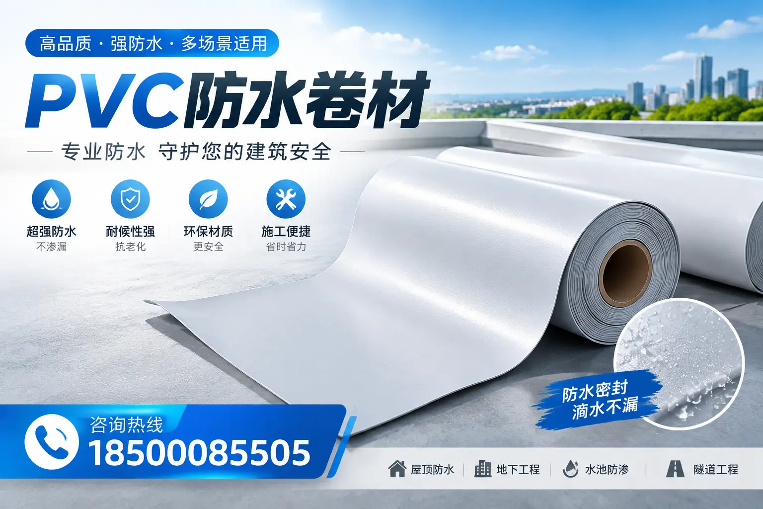 PVC防水卷材的市场竞争分析，白银品牌选择参考